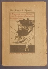 The Roycroft Quarterly (East Aurora, NY) Stephen Crane Special Issue No. 1 1896 picture