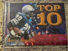 2026 Panini Decades 90s Barry Sanders 17/23 - Top 10 Detroit Lions  Nice  🏈🔥 picture