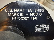 Vintage 1941 WWII U.S. Navy Bu Ships Mark III 7x50 No35327 Binoculars by Spencer picture