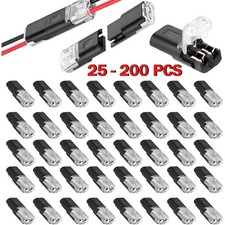 25-200PCS Double-Wire Plug-in Connector 2 Pin Led Light Strip Connectors New picture