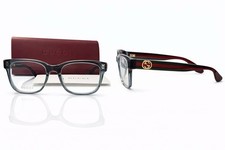 Gucci Blue Full Rim Plastic Eyeglasses GG0038ON Unisex Solid Designer picture