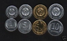 Transnistria 1 5 10 50 Kopeek 2000 x 4 Pcs UNC Ex-USSR World Currency COIN SET picture