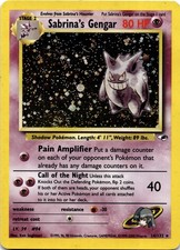 Sabrina's Gengar Unlimited Holo Holo Rare Gym Heroes 014/132 LP picture