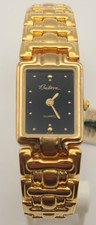 ​NOS Bulova 92H78 Women’ Luxury Watch Timeless Elegance withBlack &GoldTone picture