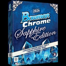 PYT #2882 - 10x 2026 Bowman Chrome Sapphire Baseball Hobby Boxes (Full Case) picture