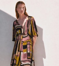 2004 MARNI Abstract Watercolor Print Dress SIZE IT42, Consuelo Castiglioni Era picture