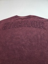Gymshark Power Washed Shirt Women's Size Med Cherry Purple Long Sleeve Adult Top picture