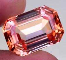 Natural imperial Topaz 24.70 Ct Octagon Stunning Unheated AGL Certified Gemstone picture