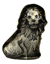 Vtg Mid Century Modern MCM Abraham Palatnik Lucite Lion Cat Sculpture Figurine picture