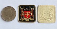 Vintage Nottingham Forest Supporters Club NFSC Crest Badge Flat Back Emblem picture