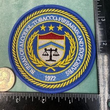 ATF  POLICE Department DEPT PD SHOULDER Iron-On PATCH SHERIFF Federal LEO READ picture