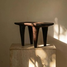 Antique African Senufo Stool (SML) Antique Tribal Stool Figurine for Décor picture