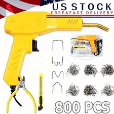 Plastic Welder Kit Soldering Hot Stapler Bumper Repair Welding Gun 800 Staples picture