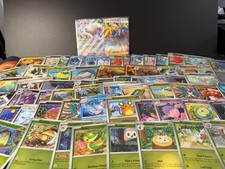 100 Different Holo & Reverse Holo Pokemon Cards + 2 ex Lot No Dupes NM Unused picture