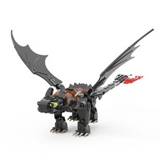 Night Fury Toothless Dragon Fantasy Creature Model picture