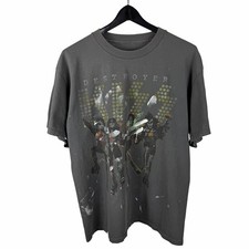 Vintage 2000s Kiss Destroyer Paint Splatter Rock Band Music Shirt Size L picture
