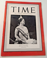TIME Magazine Nov 27 1939 Queen Wilhelmina WWII Complete Issue GM Nash Camel Ads picture