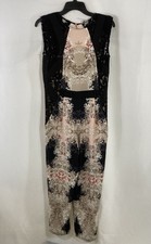 BCBGMAXAZRIA Women's Runway Leona Lace Damask Sleeveless Maxi Dress Sz XXS NWT picture