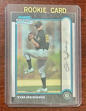 1999 Bowman Chrome Tim Hudson RC #375 Athletics Rookie Card Near Mint picture