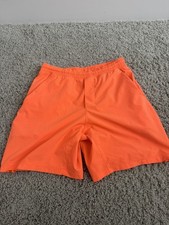 Lululemon Men’s Pace Breaker large Linerless Orange Neon Gym Run picture