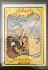 1981 Kellogg's 3-D Super Stars - Rickey Henderson #33 picture