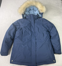Vintage L.L. Bean Goose Down Parka Gore Tex Jacket Women’s S Coat Hooded Faux picture