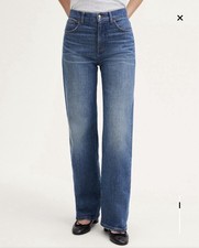 Madewell Women’s Perfect Vintage Wide-Leg Jean Sz 25 Worn Once picture