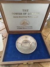 Rare Solid Silver Tower of London 900th Anniversary Dish 1978 Ltd Ed 366/2500 picture