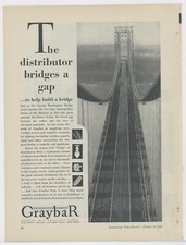1931 Graybar Ad: George Washington Bridge, Hudson River - Very Nice Viewpoint picture