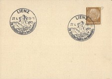 1939 Germany Reich Lienz Austria Dolomites Pictorial Cancel Hindenburg Cover 3 P picture