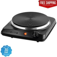 Hot Plate Electric Single Burner Infrared Anti-Slip Heavy Duty Kitchen Cooking picture