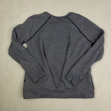 Lululemon Just Pleat It Crew Neck Sweatshirt Womens 8 Gray Fleece Pullover Gym picture