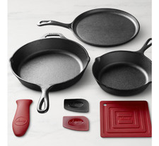 Lodge Classic Seasoned Cast Iron 7-Piece Skillet Cookware Set picture