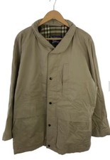90s Burberrys Men’s Beige Cotton Hooded Jacket Size 48 Wool Lined Made In UK picture
