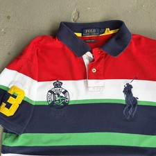 Polo Ralph Lauren Custom Slim Fit Big Pony Yacht Club Polo Shirt Men's M picture