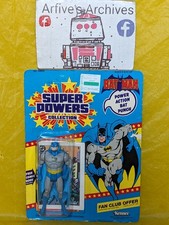 🔵🟡 Vintage Super Powers BATMAN 12 back Kenner 1984 🟡🔵 picture