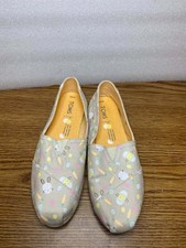 Tom’s Women's Bunnies Multicolor Shoes Ortholite Insoles Size 8.5  Slip On  picture