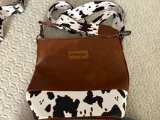 Wrangler Women's Crossbody Bag Brown Animal Print Adjustable Strap picture