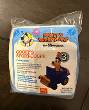 Disney McDonald's Mickey's Birthdayland Goofy's Sport Coupe #3 Toy Vintage 1988 picture