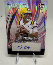 Leaf 2024 Pro Set Pure Jayden Daniels Pure Enjoyment Auto PE-JD1 Bookend 7/7 picture