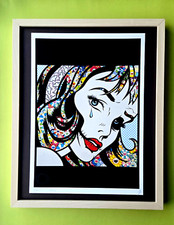 DEATH NYC Hand Signed LARGE Print Framed 16x20in COA MY CRYING GIRL MURAKAMI && picture