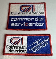 Vintage Gulfstream American Patch / Aircraft  / Plane / Commander / Lot Of 2 picture