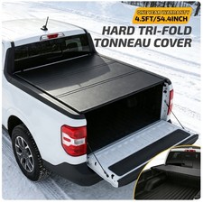 4.5/4.6FT Truck Bed Cover Hard Folding Durable Fits 2022-2026 Ford Maverick picture