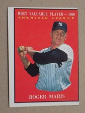 1961 Topps - Most Valuable Player Roger Maris Card #478 picture