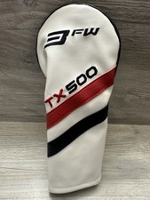 TOURMAX TX500 3 FAIRWAY WOOD HEADCOVER HEAD COVER WHITE RED BLACK ⛳ picture