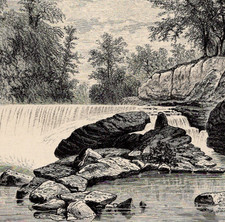 Mill On Jones Falls And Jones Falls Park Scenes Baltimore Maryland 1872 Print picture