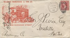 Advertising Cover Moving Van Wagon Warehouse Storage San Francisco CA 1897 picture