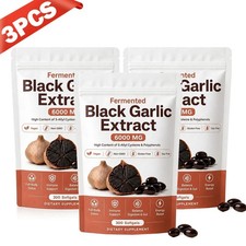1-3PCS Fermented Black Garlic Extract, Natural Odorless Aged Garlic Supplements picture