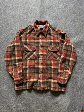 Vintage 1960’s Loop Collar Plaid Pendleton Flannel Sized L picture