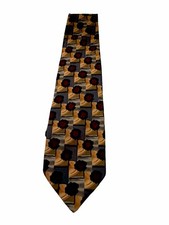 Vintage Ermenegildo Zegna Silk Tie Exclusive Design Floral Geometric Made Italy picture